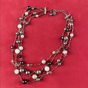 Chic Multi-Strand Pearl Necklace